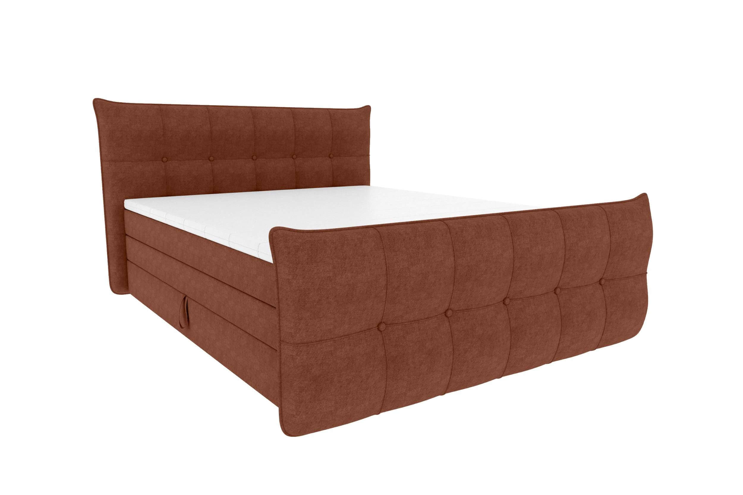 Boxspringbett Marbella Rostfarben