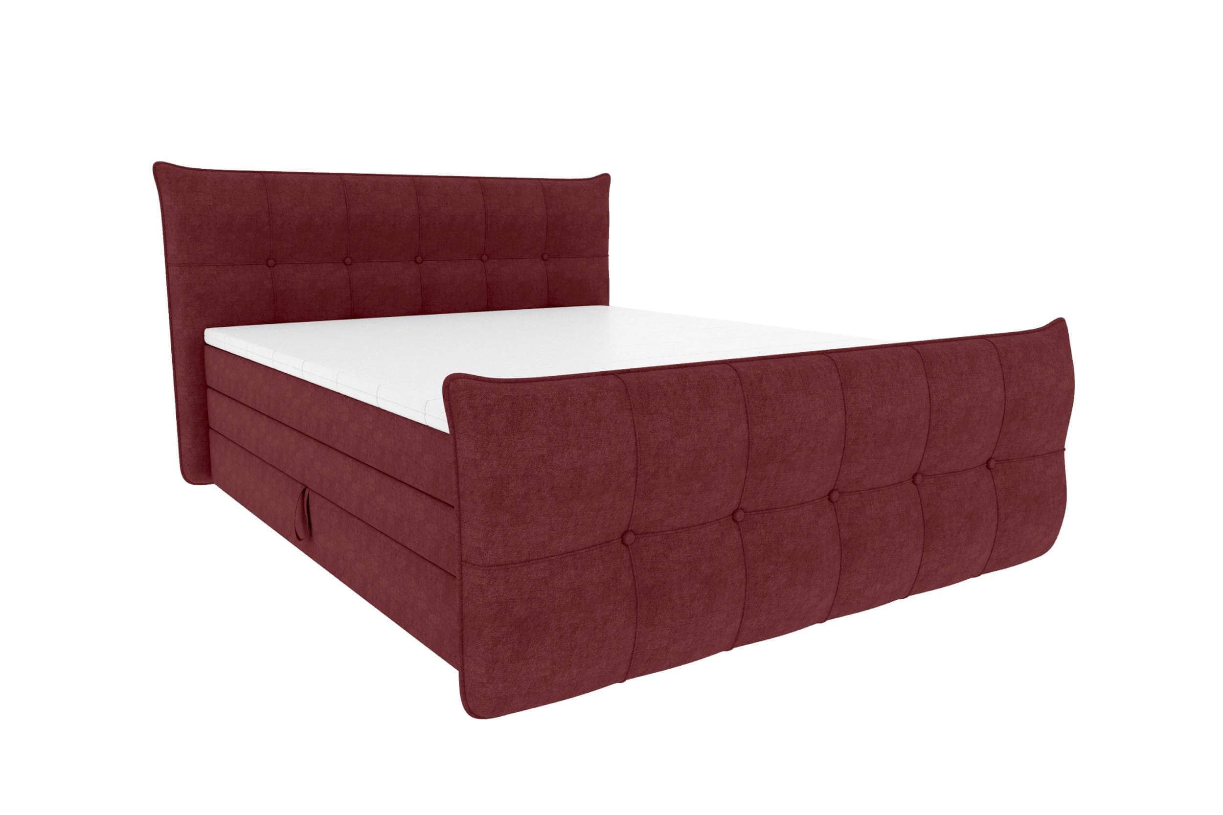 Boxspringbett Marbella Bordeaux