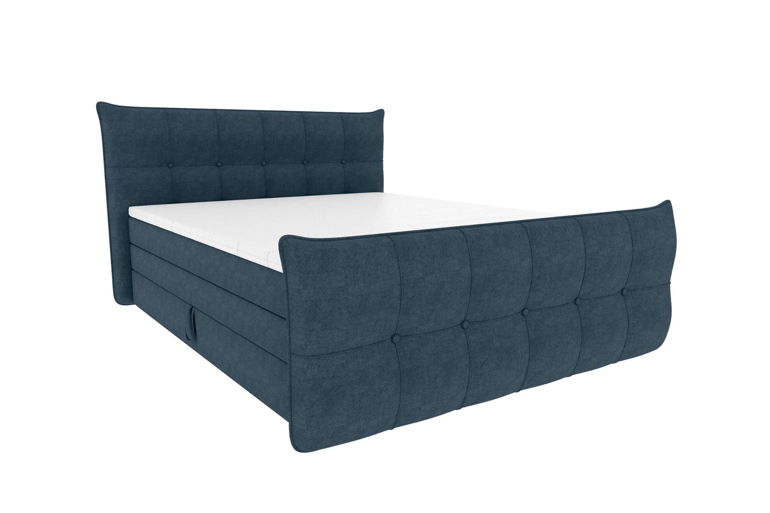 Boxspringbett Marbella Dunkelblau