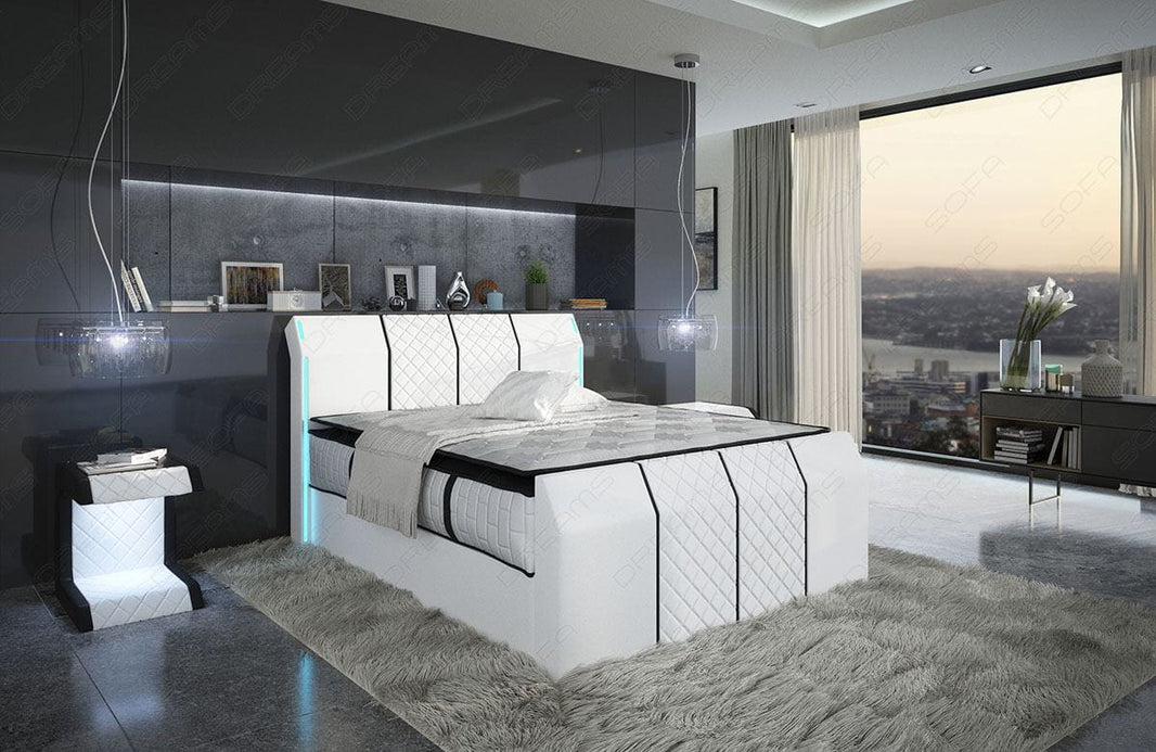 Boxspringbett Paris Leder