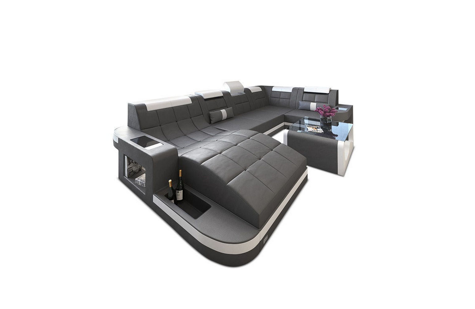 Relax-Wohnlandschaft Wave mit LED-Beleuchtung