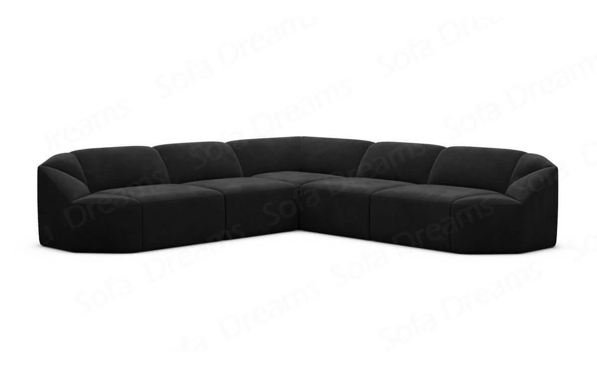 Samtstoff Ecksofa Cabrera L Form