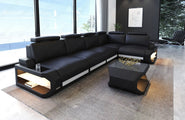 Leder-Ecksofa Siena L Lang Komfort & Stil