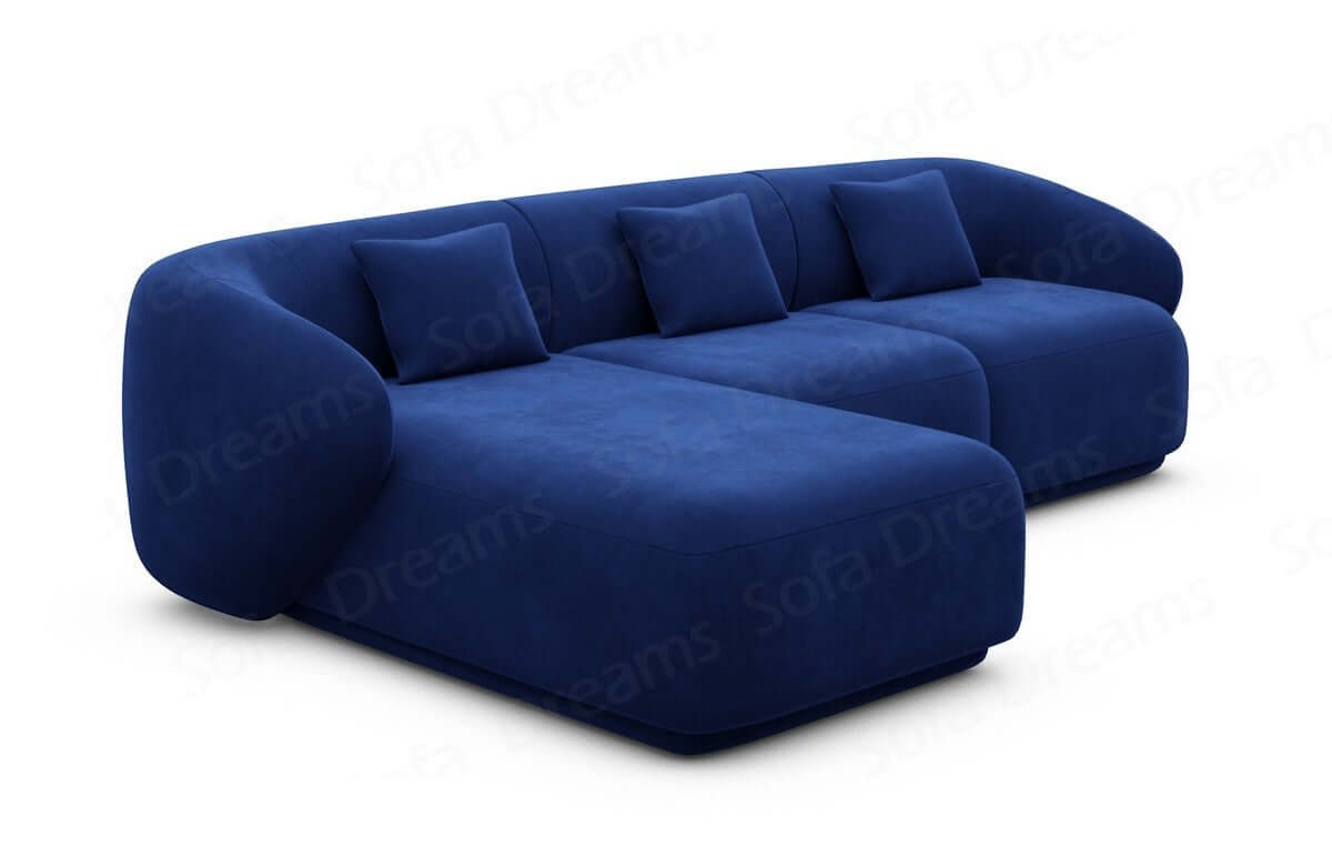 Ecksofa Marbella L-Form Kurz Dunkelblau