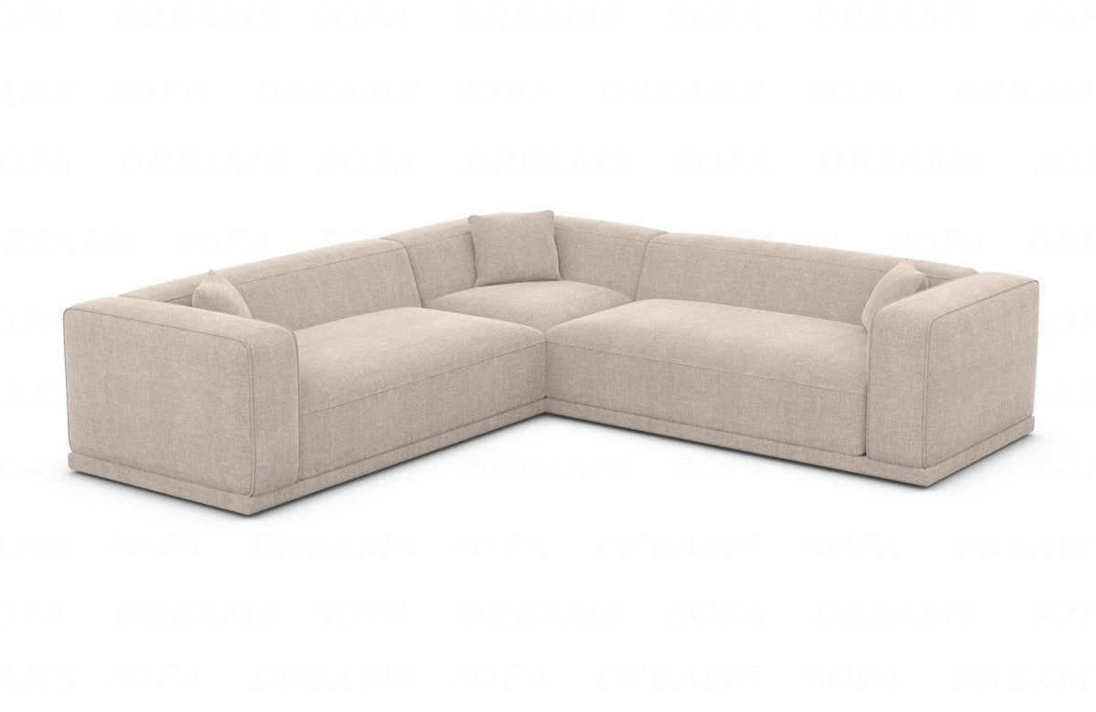 Ecksofa Merida Stoffbezug Beige