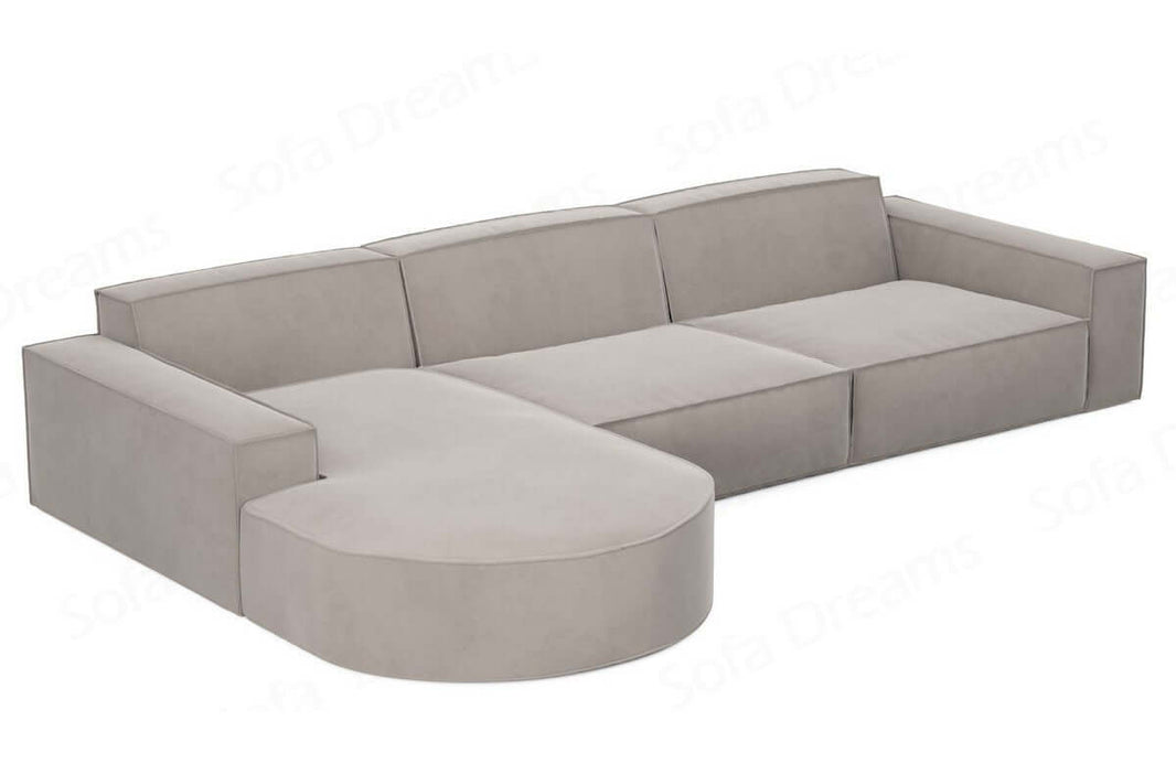 Couch Alegranza L Form in Stoff