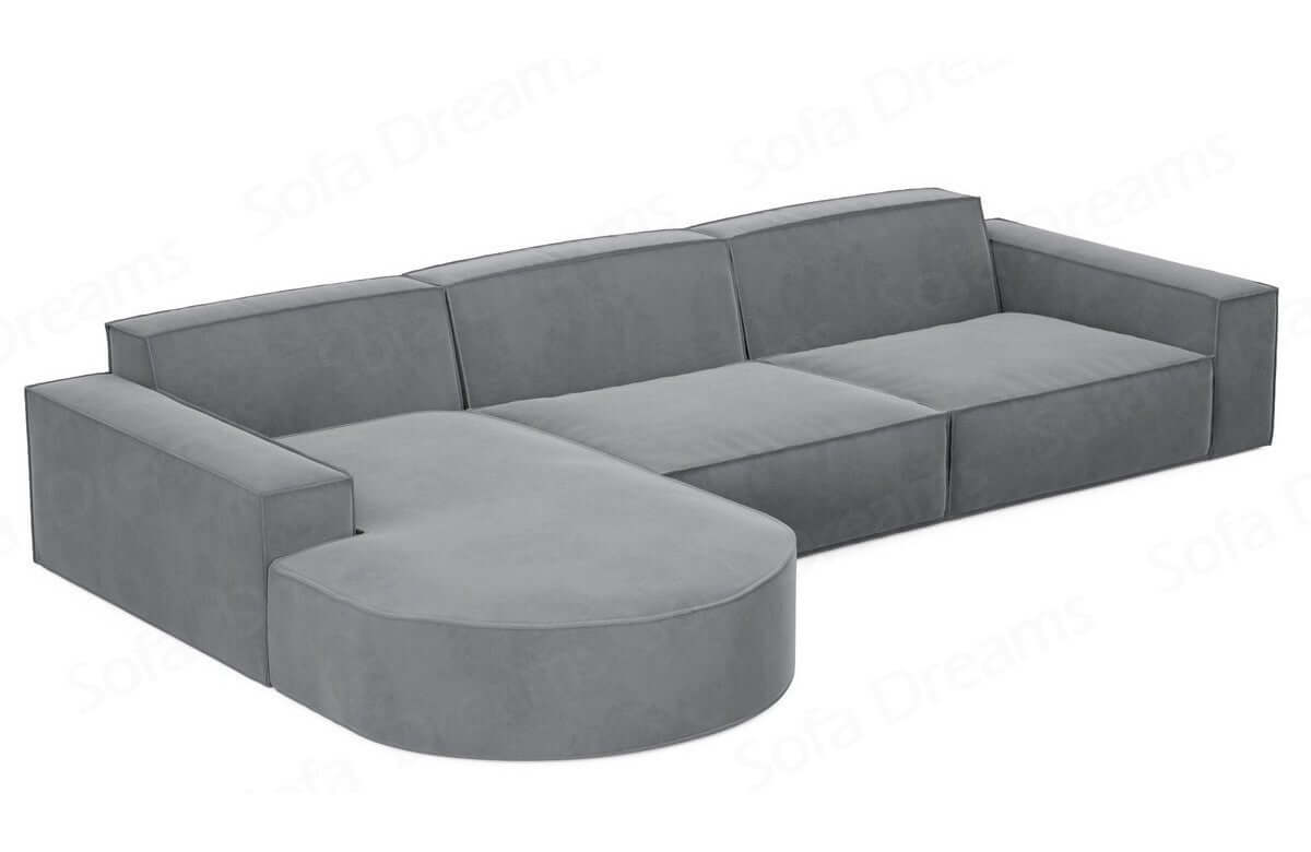 Couch Alegranza L Form in Stoff hellgrau