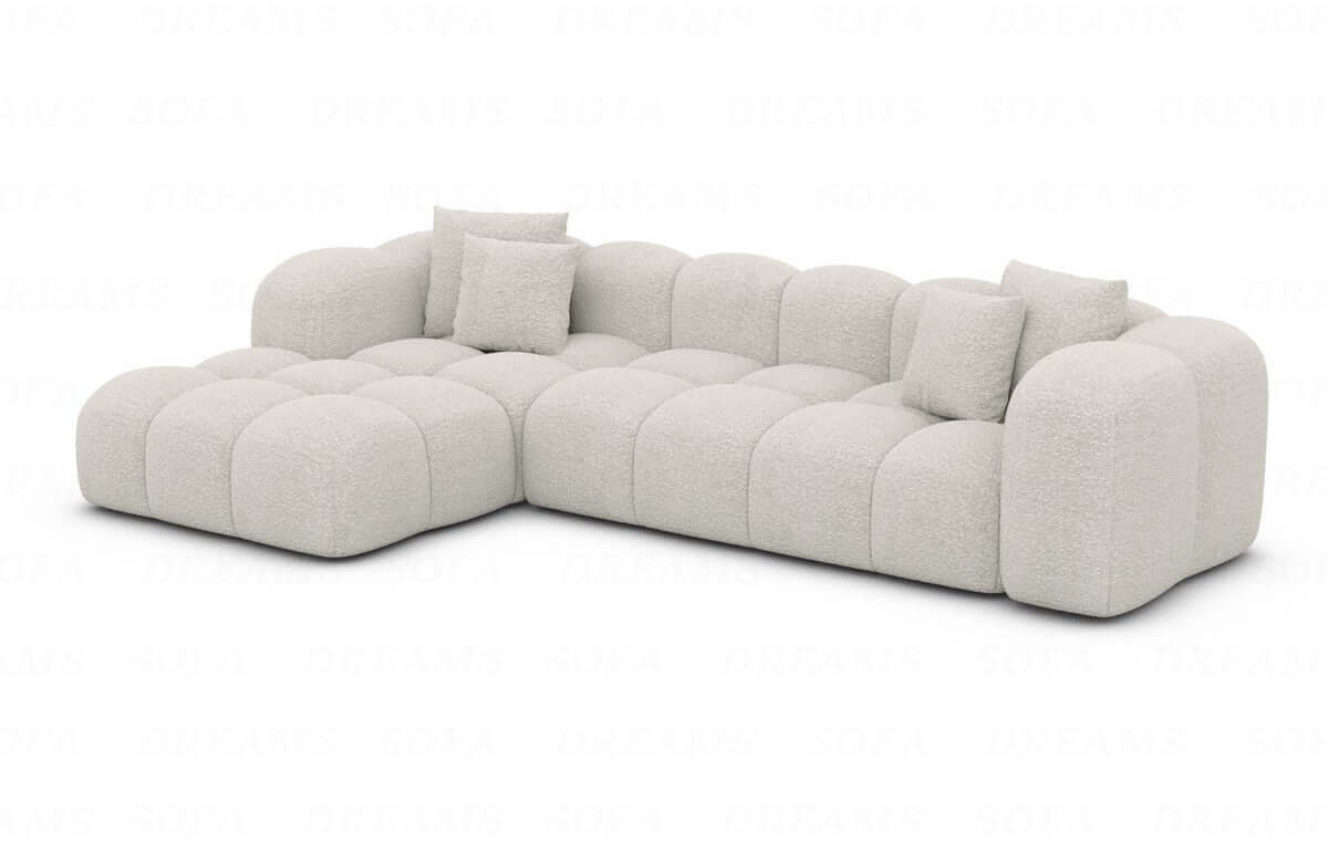 Stoff Ecksofa Formentera L-Form Pearl