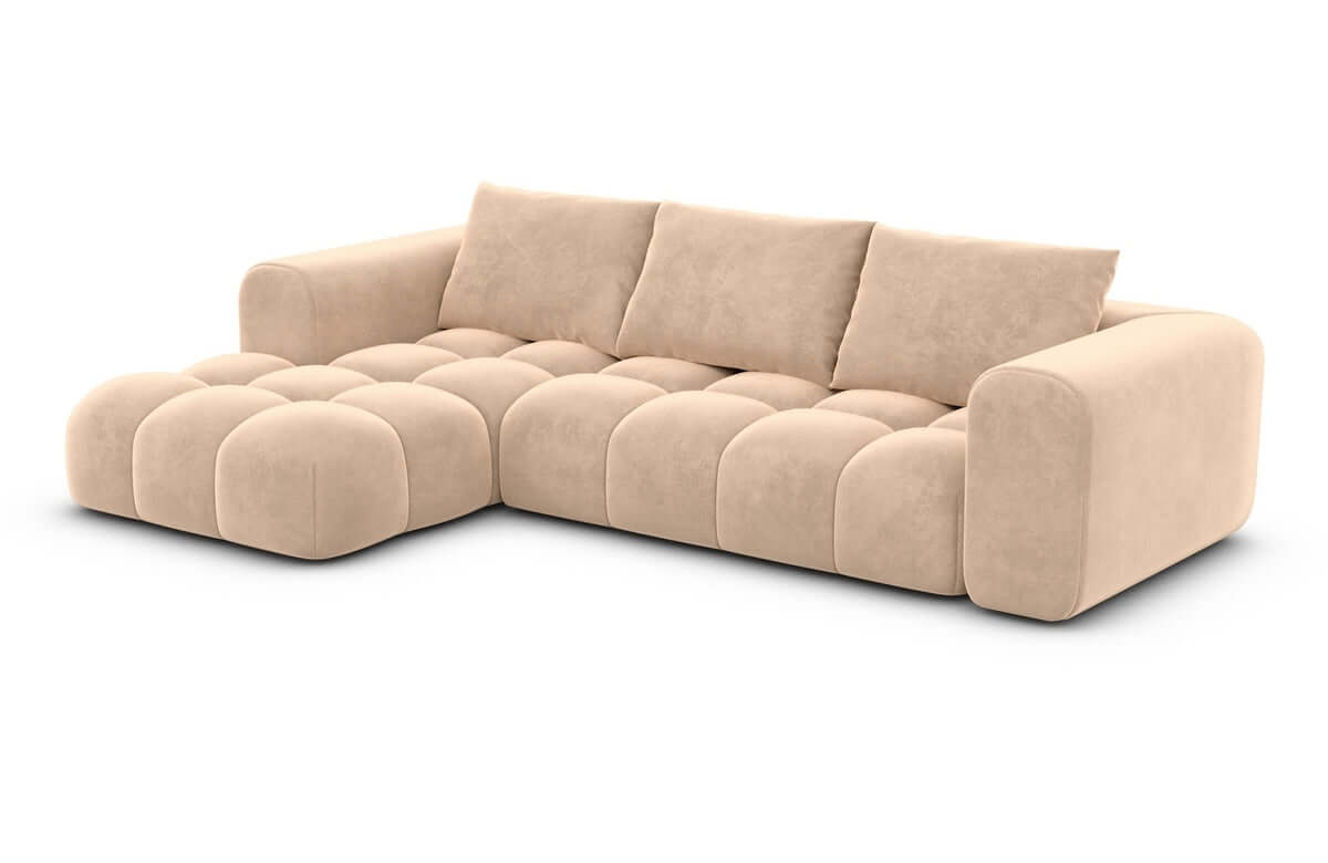 Stoff Ecksofa Casaluna L-Form Beige