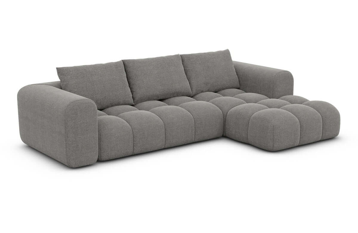 Stoff Ecksofa Casaluna L-Form Dunkelgrau