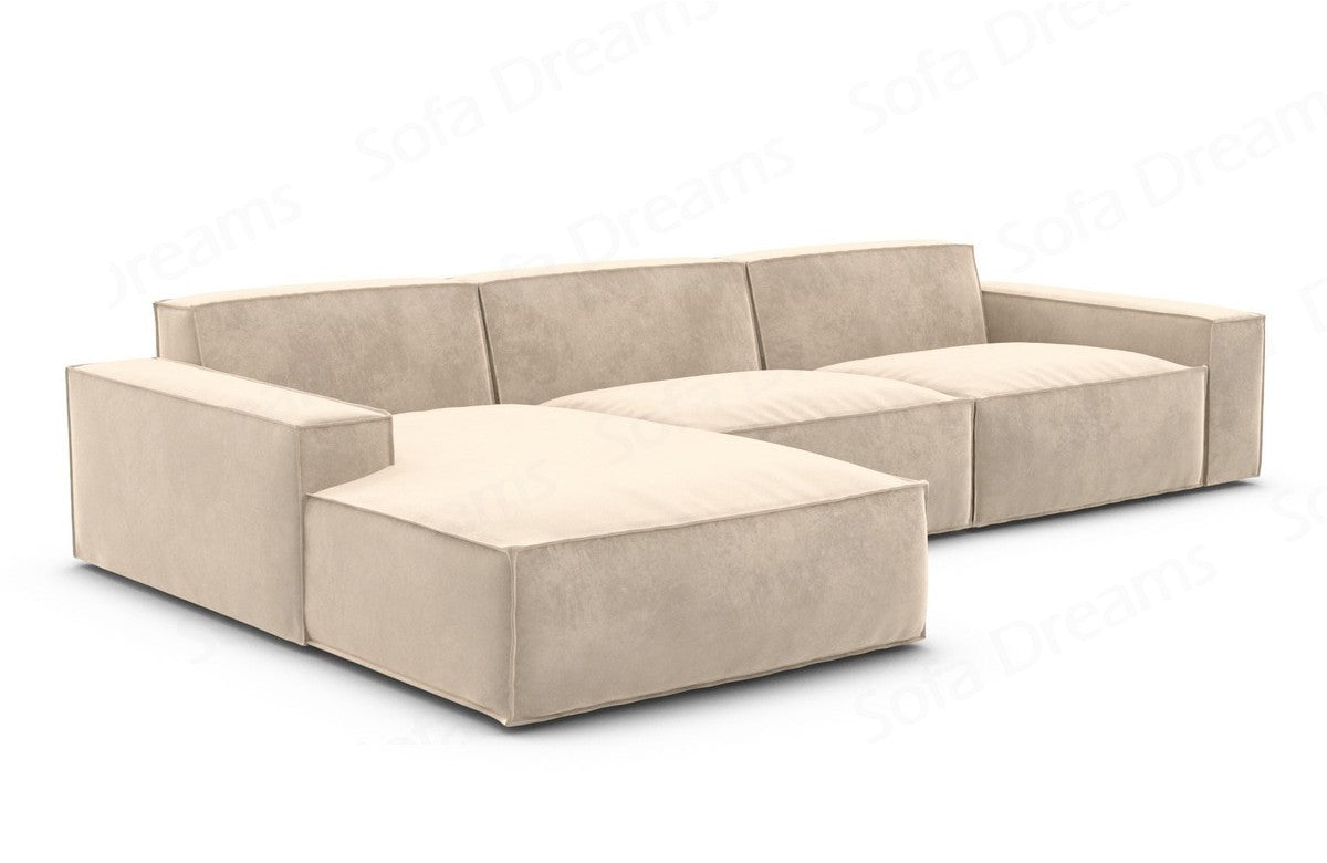 Polster Ecksofa Formenta L-Form Kurz – Komfort Beige