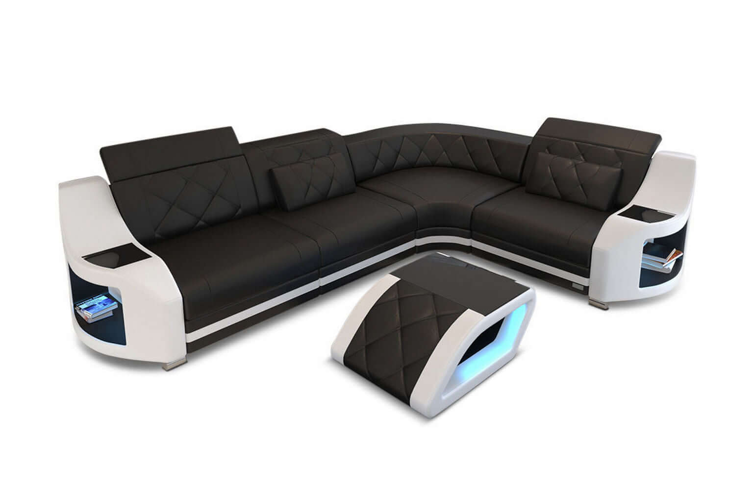 Mini Leder Ecksofa Genua – Stilvoll und Komfortabel