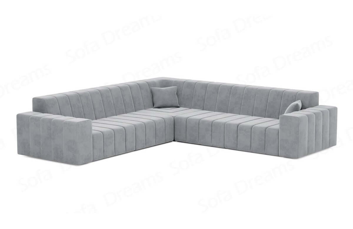 Stoff Ecksofa Gran Canaria L Form Hellgrau