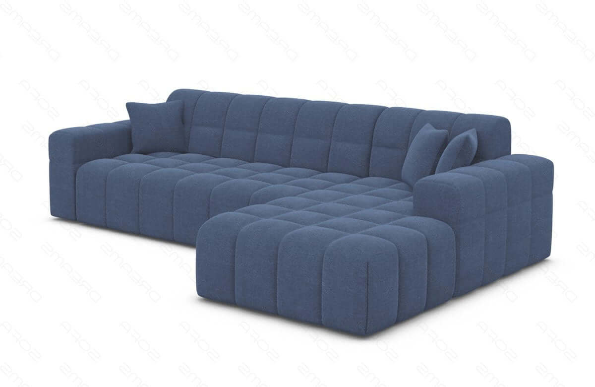 Polster Ecksofa Ibiza L-Kurz – Komfort & Design Blau