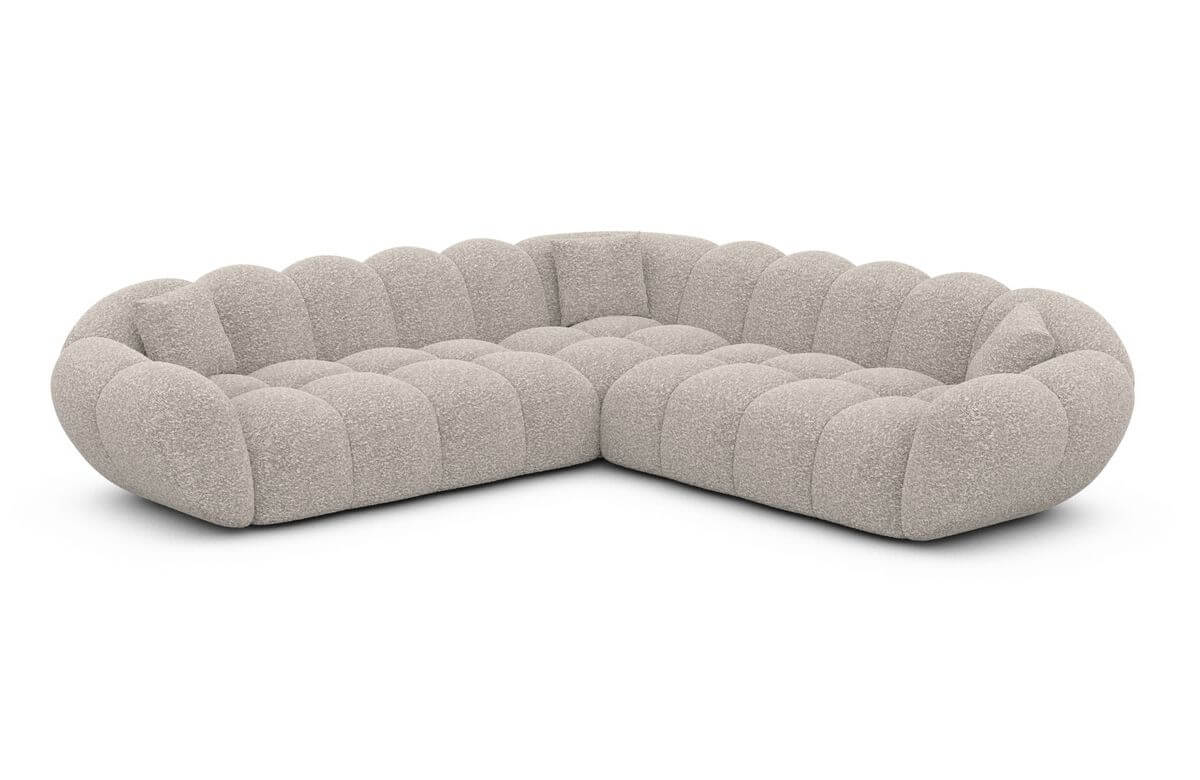 Ecksofa Maleron L Form Pearl