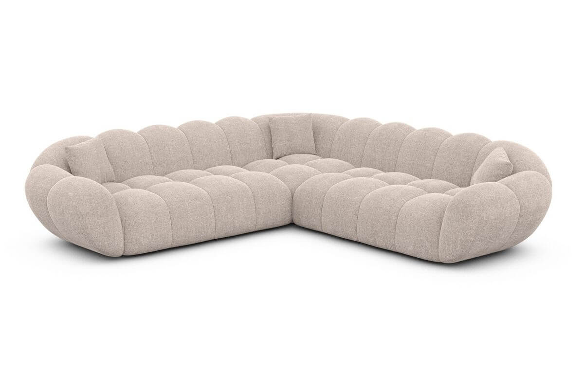 Ecksofa Maleron L Form Beige