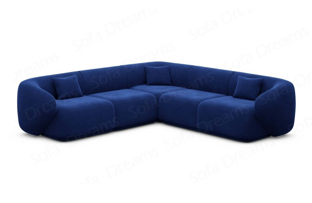 Ecksofa Marbella L-Form Stoff Dunkelblau