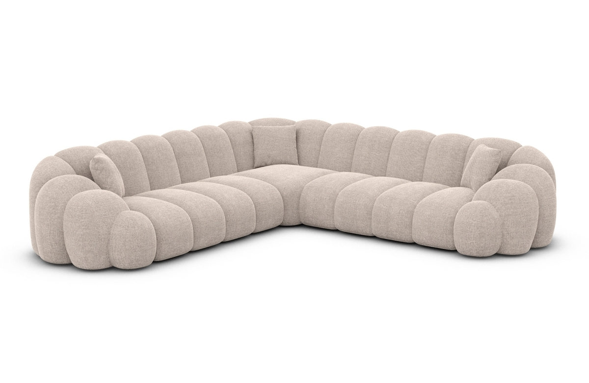 Ecksofa Rajada L-Form Stoff Beige