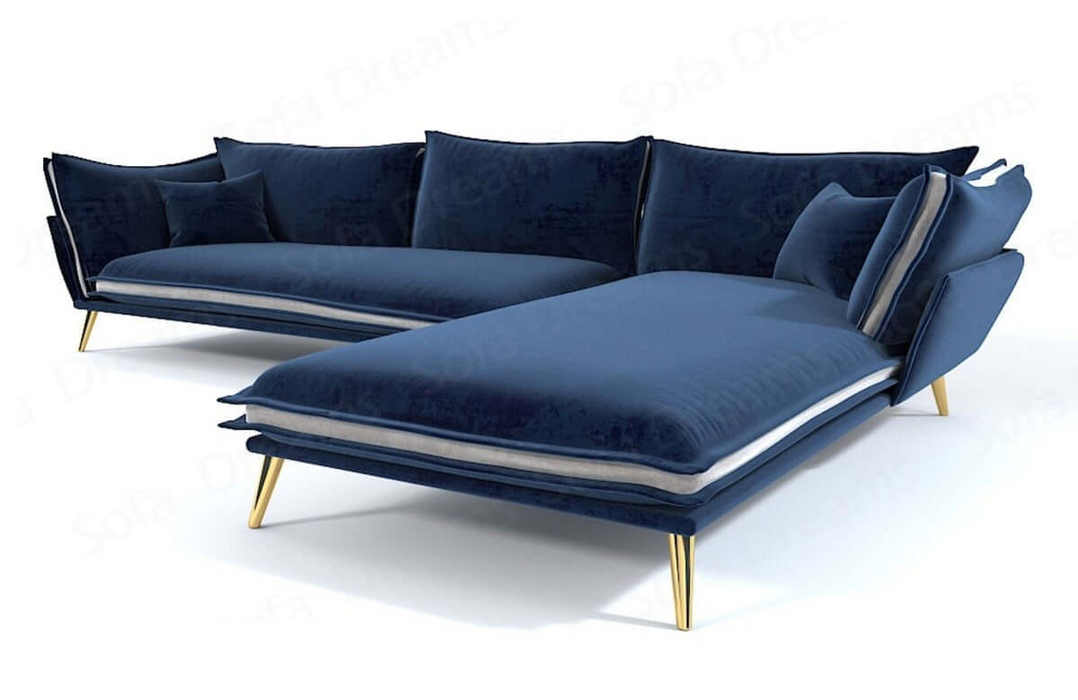 Polster Ecksofa Lobos L-Form – Modern & Bequem Dunkelblau