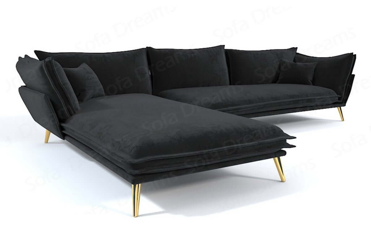 Polster Ecksofa Lobos L-Form – Modern & Bequem Schwarz