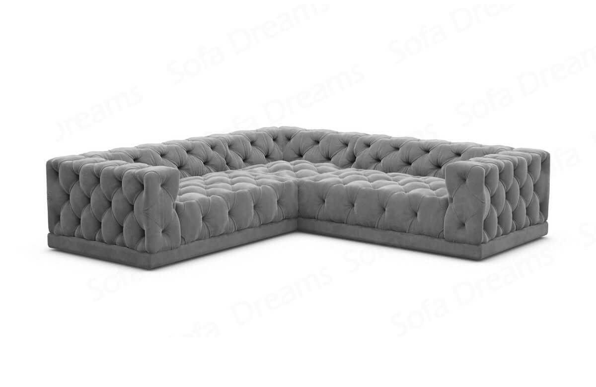 Polster Ecksofa Palma in L-Form Dunkelgrau
