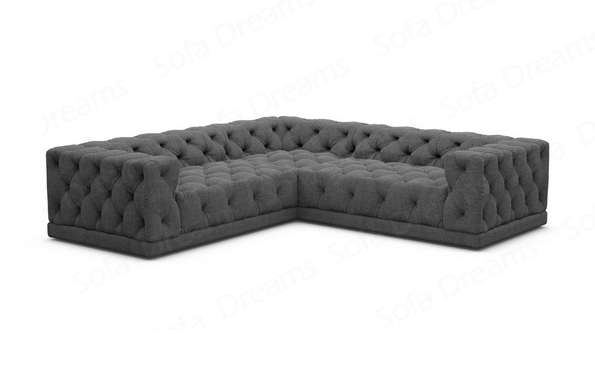 Polster Ecksofa Palma in L-Form Anthrazit