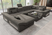 Wohnlandschaft Enzo U Form Stoffsofa