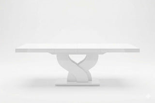 Esstisch Donostia – Stilvolles Design in Tischplatte und Fuß Weiß für Esszimmer - Bild 2