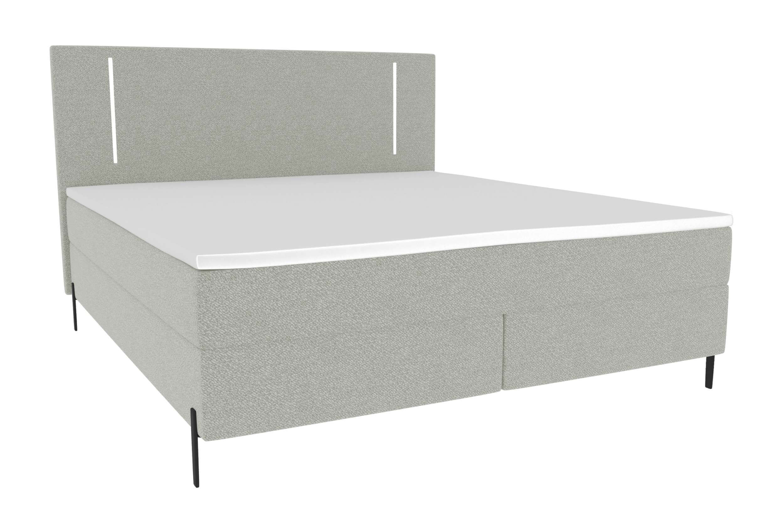 Boxspringbett Titan Hellgrau