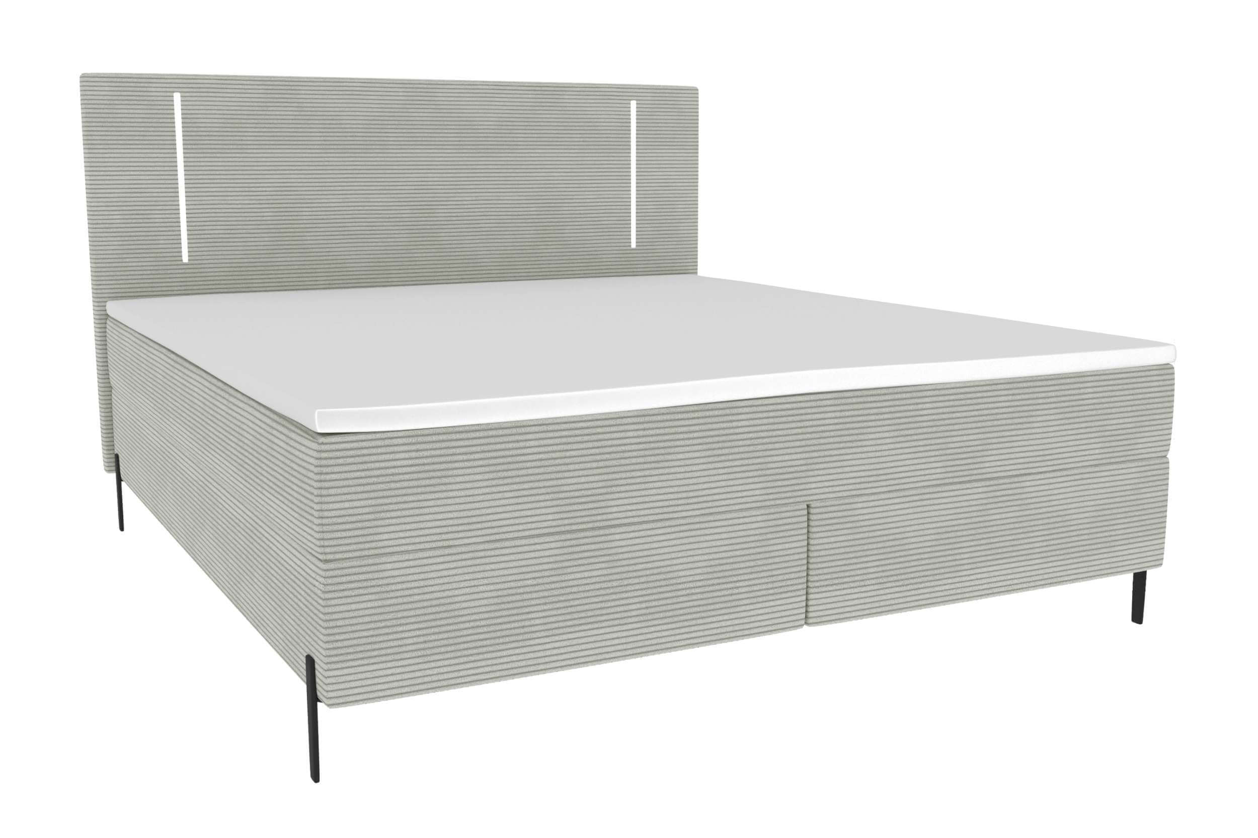 Boxspringbett Titan Hellgrau