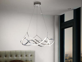 Hängelampe Molly – Modernes Design in Chrom für Wohnzimmer - Bild 1
