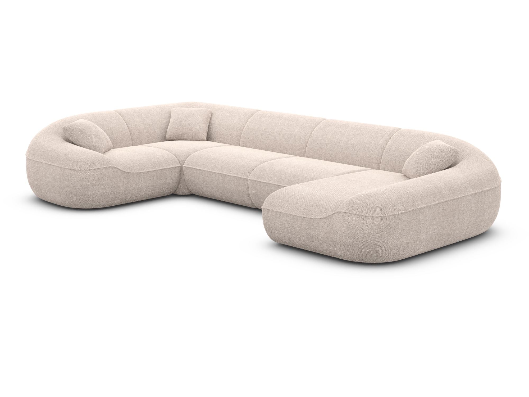 Polster Wohnlandschaft Solmare XL U-Form Anthrazit