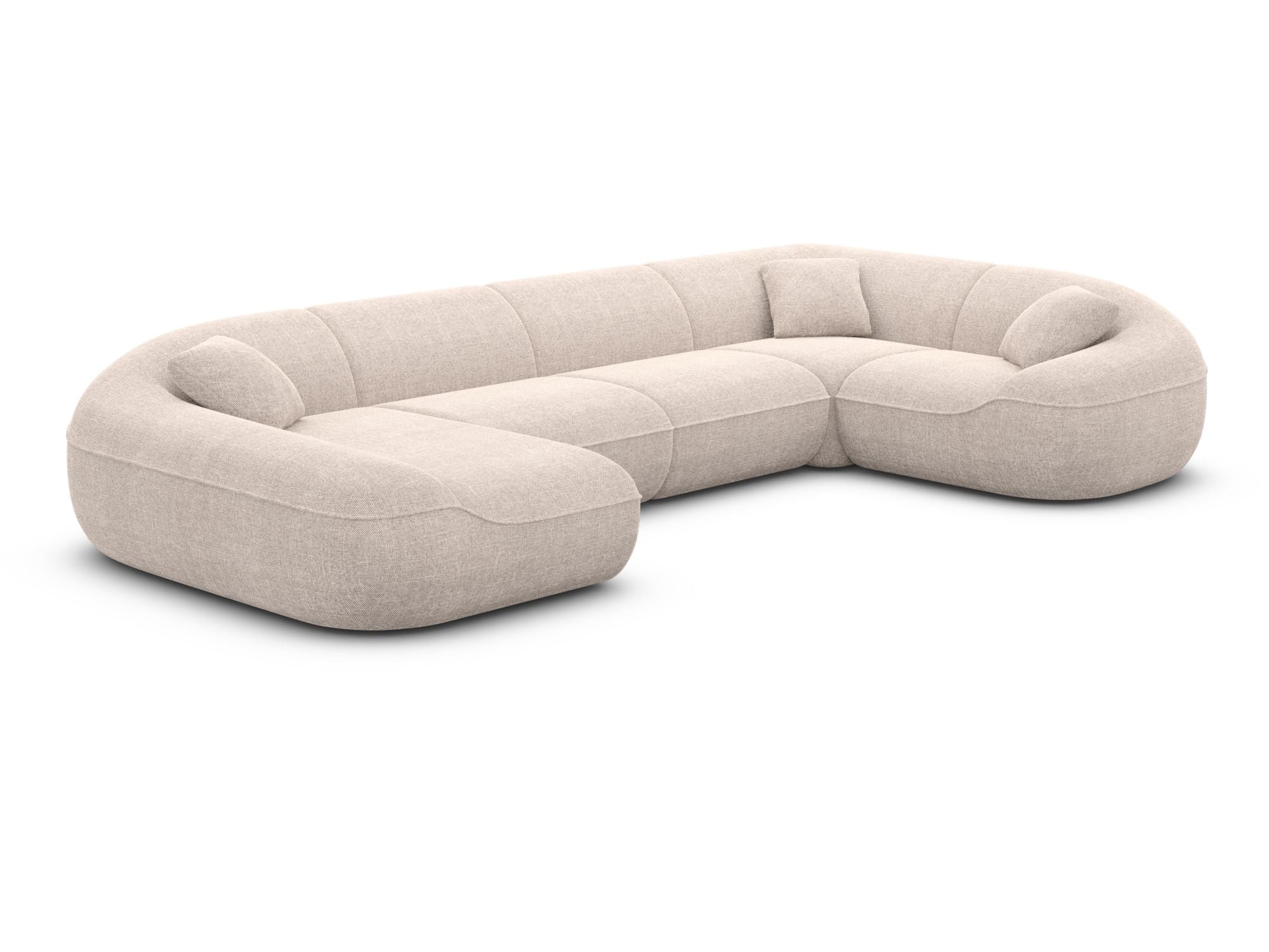 Polster Wohnlandschaft Solmare XL U-Form Anthrazit
