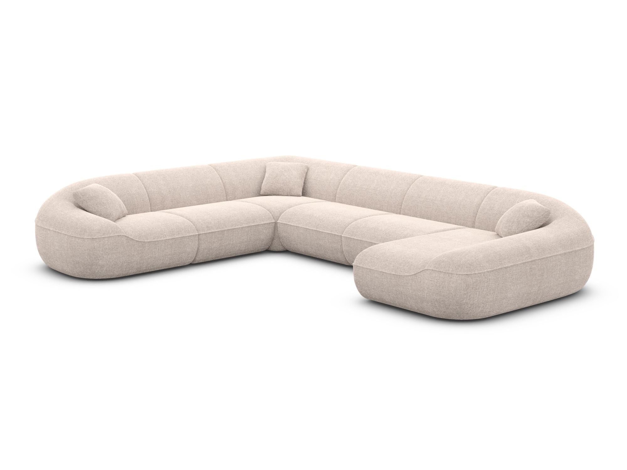 Polster Wohnlandschaft Solmare XXL U-Form Anthrazit