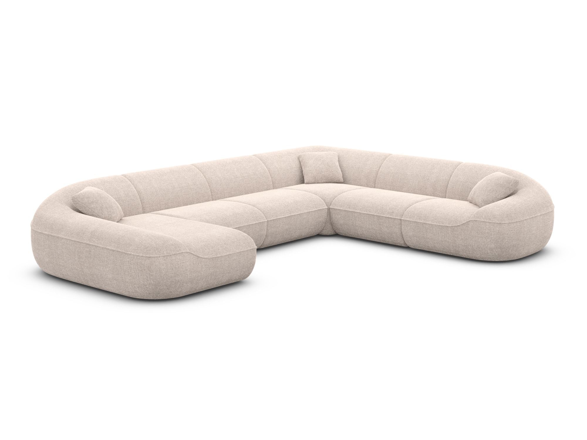 Polster Wohnlandschaft Solmare XXL U-Form Anthrazit