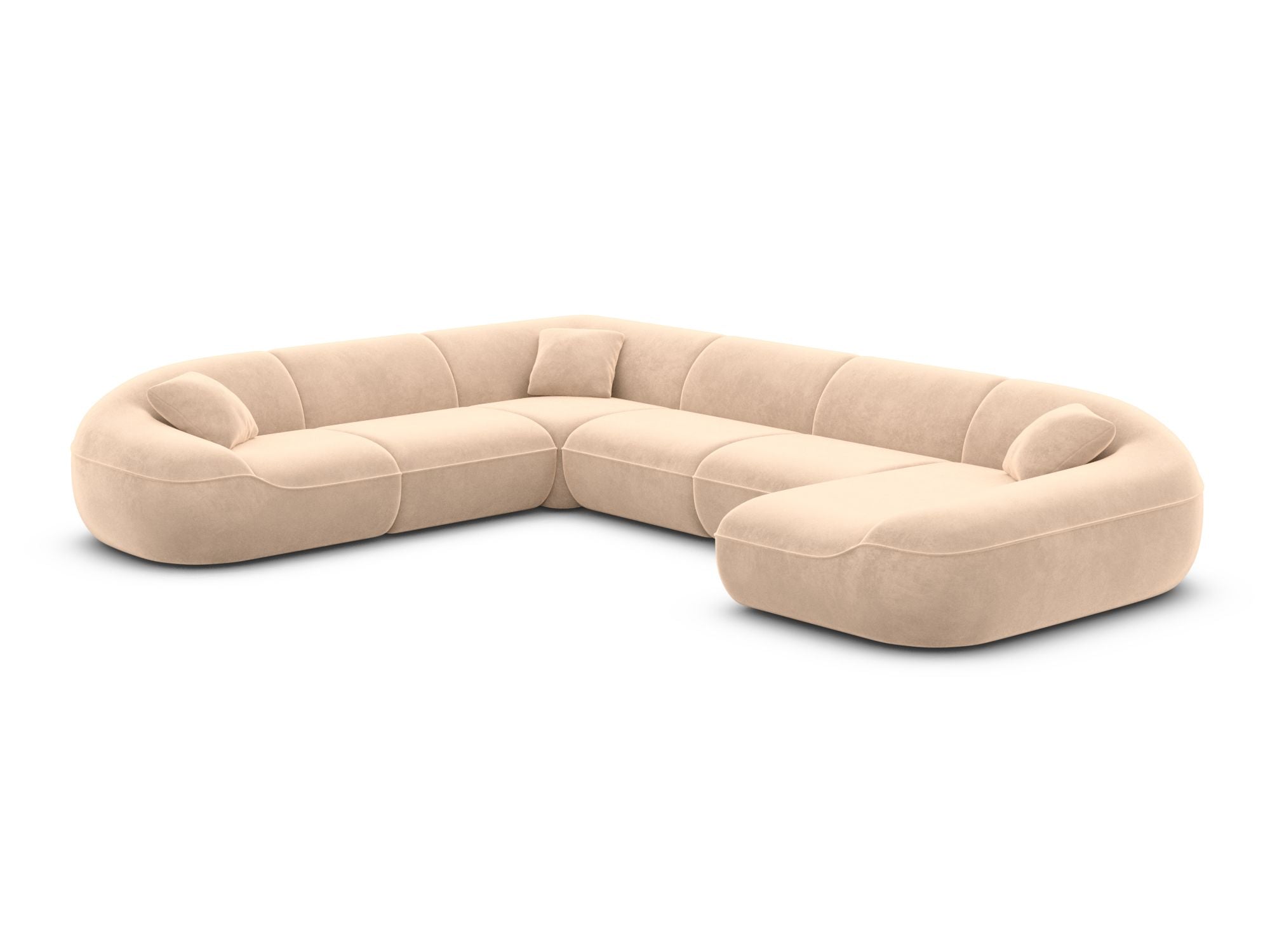 Polster Wohnlandschaft Solmare XXL U-Form Anthrazit
