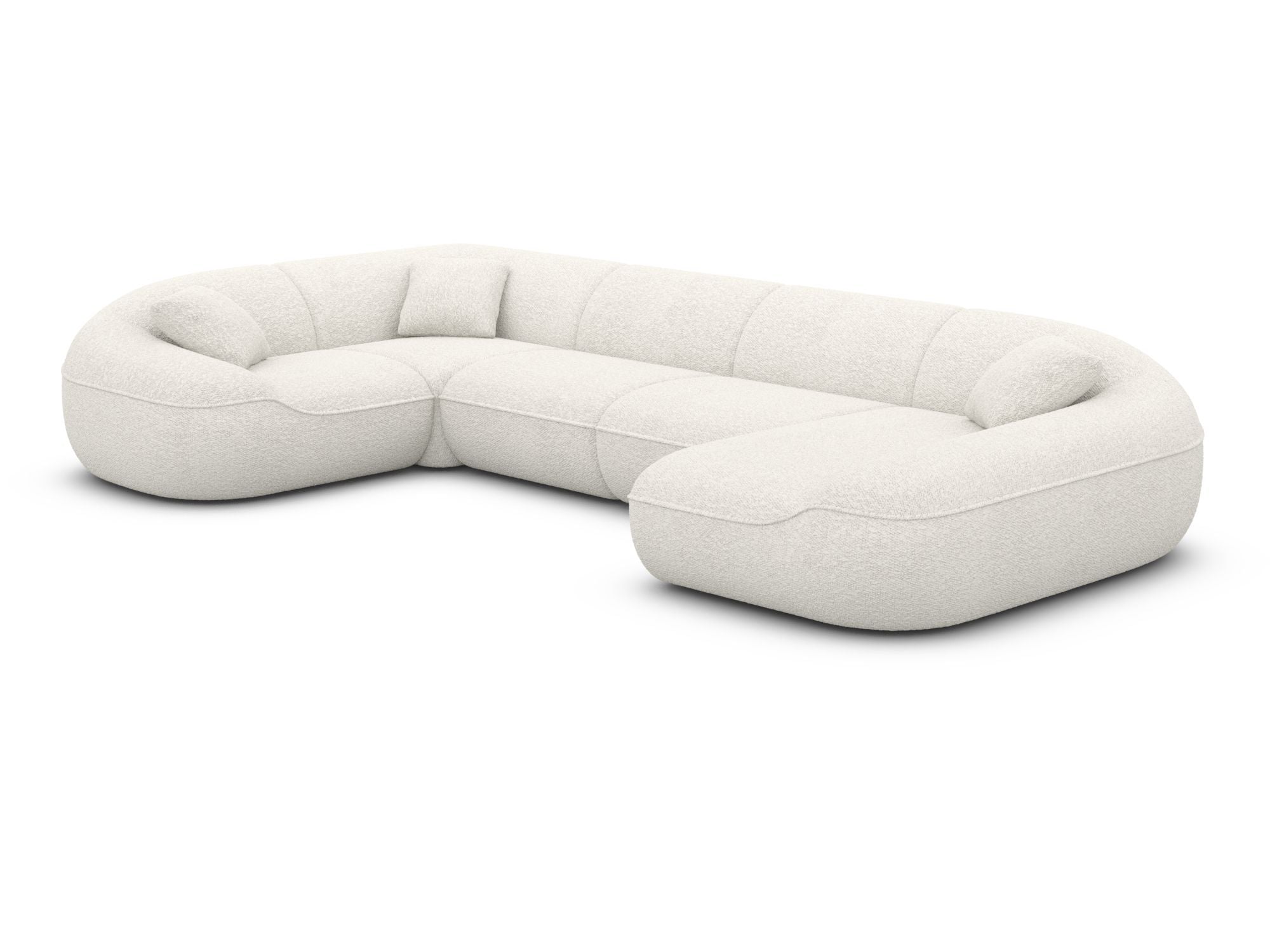 Polster Wohnlandschaft Solmare XL U-Form Anthrazit