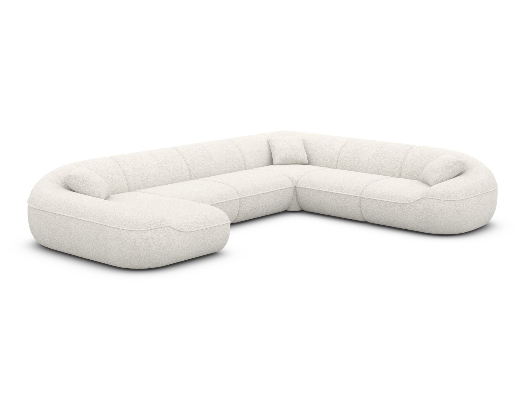 Polster Wohnlandschaft Solmare XXL U-Form Anthrazit