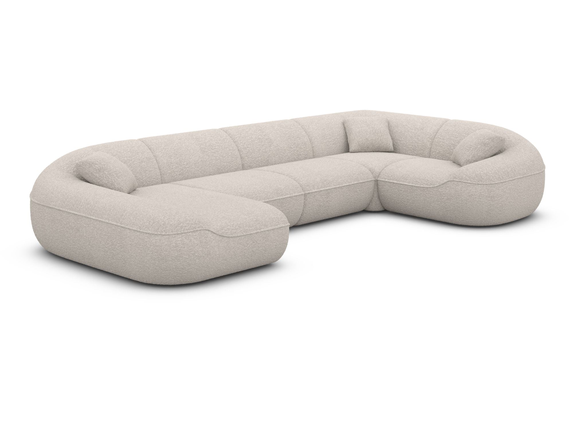Polster Wohnlandschaft Solmare XL U-Form Anthrazit