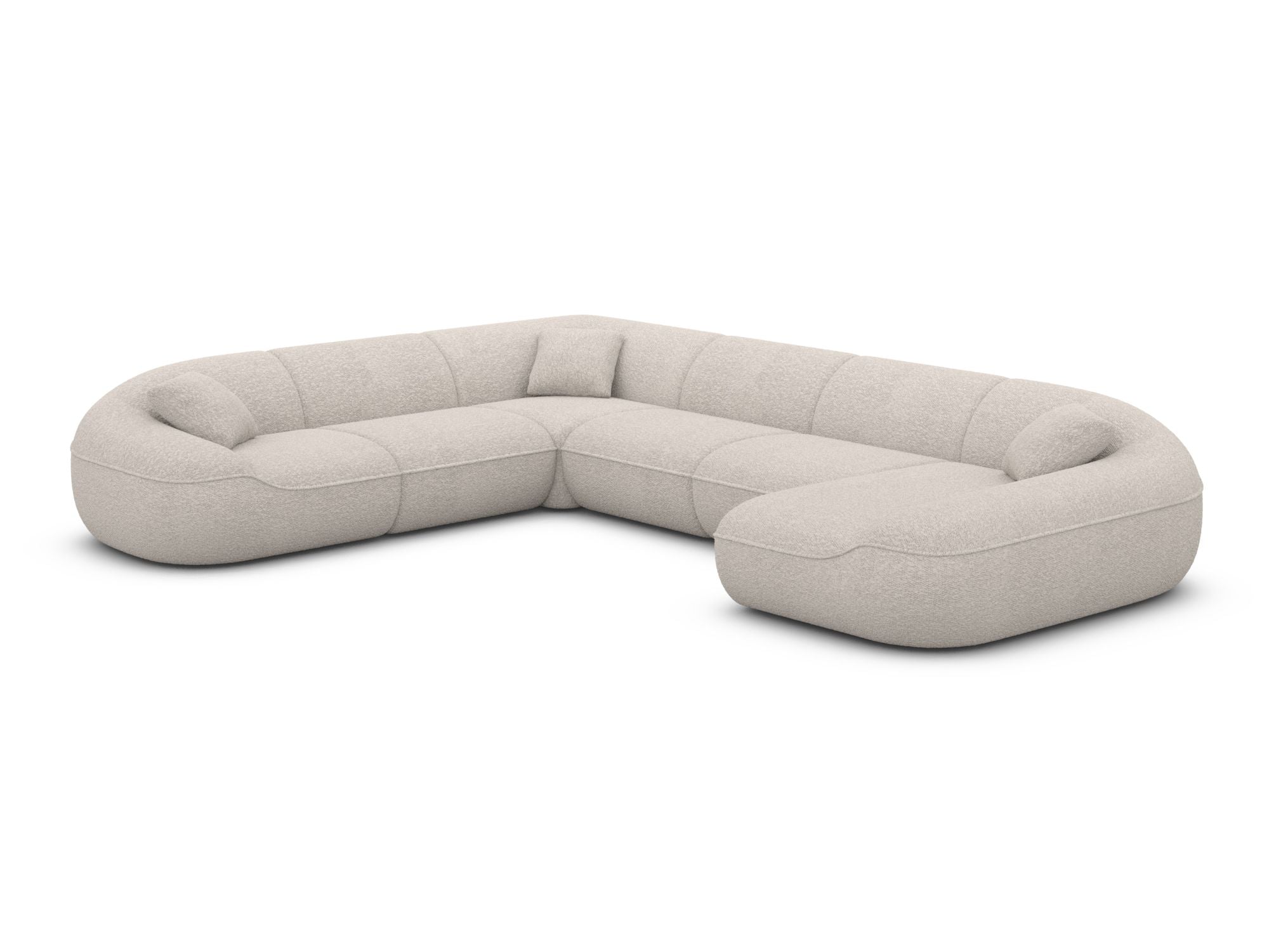 Polster Wohnlandschaft Solmare XXL U-Form Anthrazit
