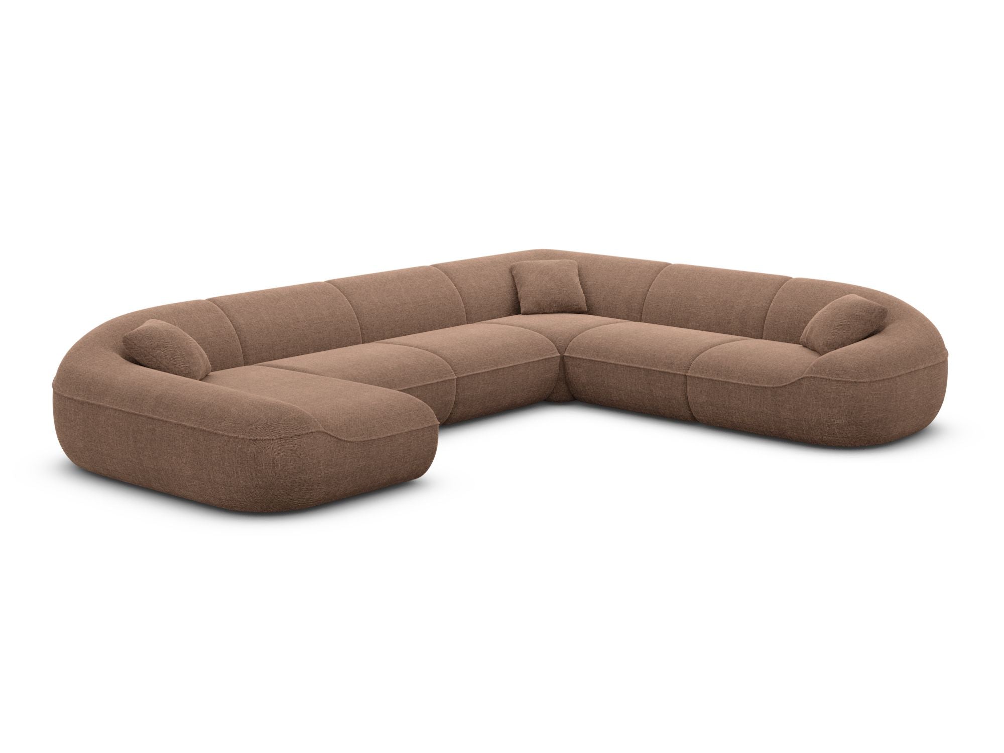 Polster Wohnlandschaft Solmare XXL U-Form Anthrazit