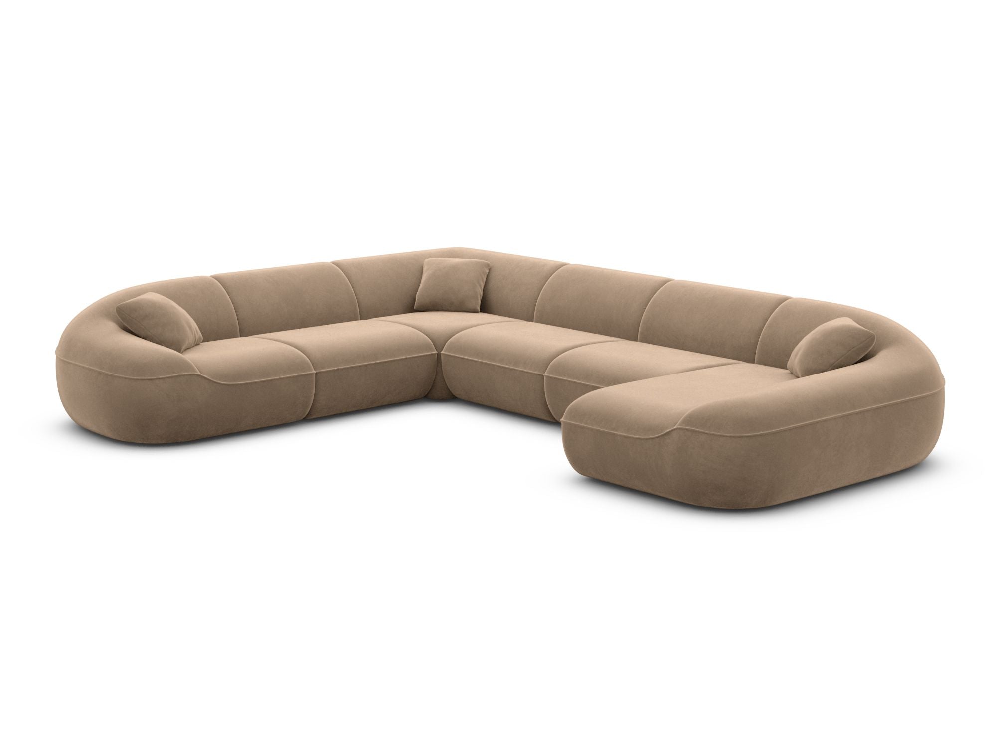 Polster Wohnlandschaft Solmare XXL U-Form Anthrazit
