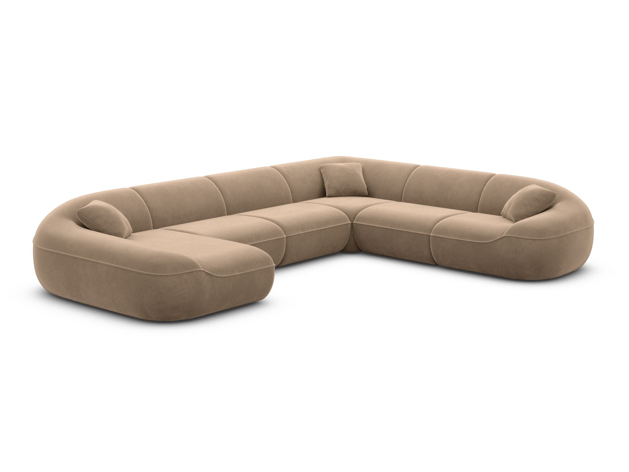Polster Wohnlandschaft Solmare XXL U-Form Anthrazit
