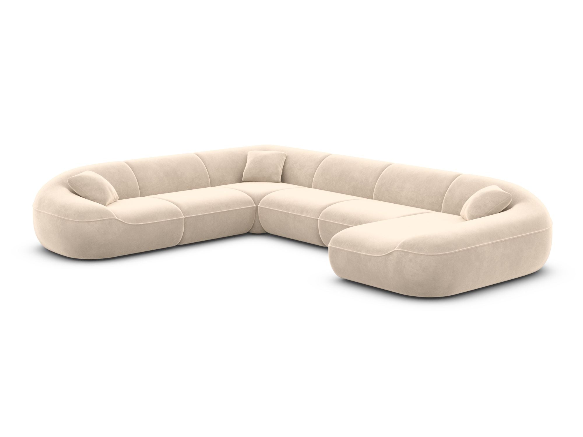 Polster Wohnlandschaft Solmare XXL U-Form Anthrazit