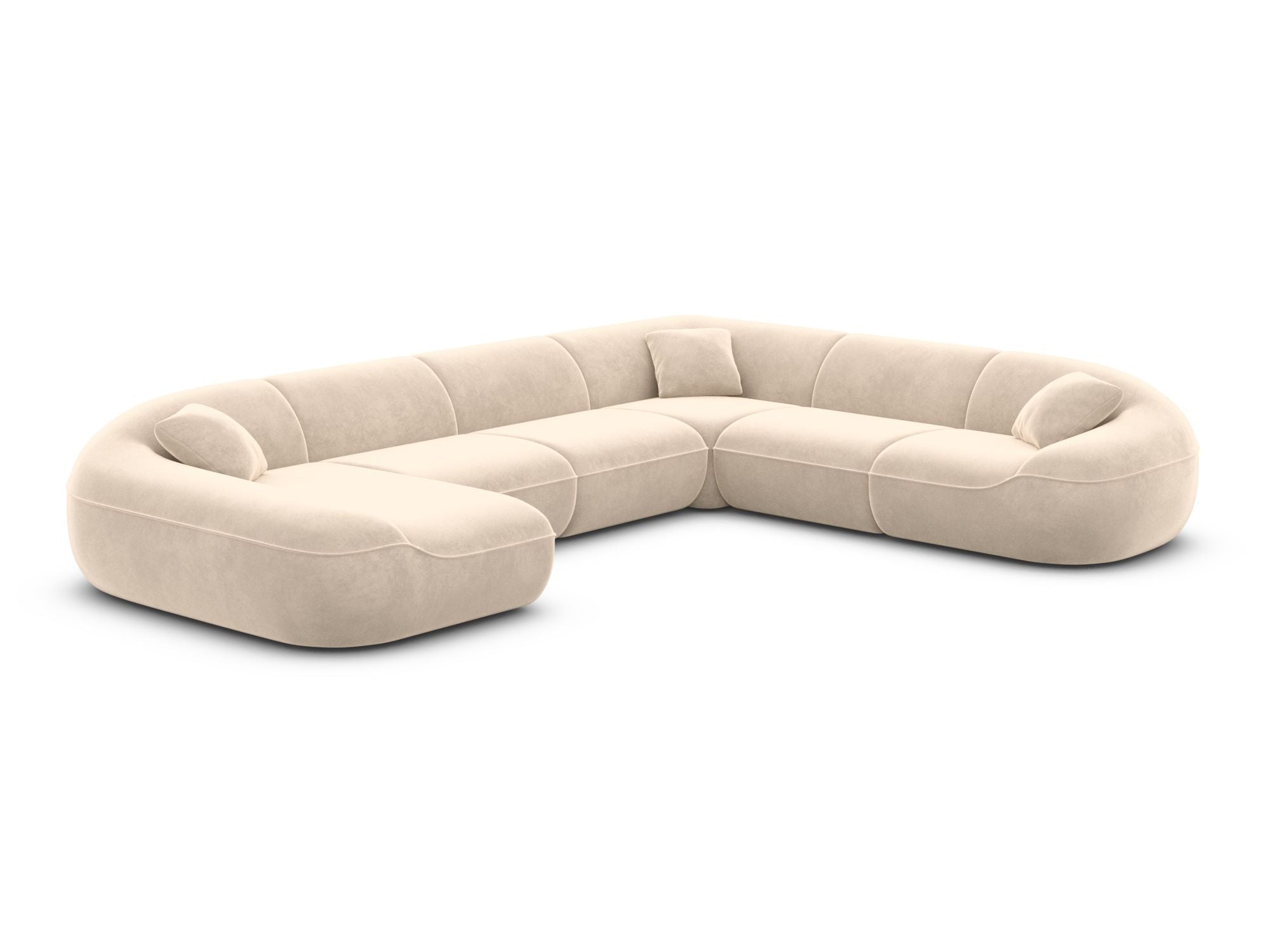 Polster Wohnlandschaft Solmare XXL U-Form Anthrazit