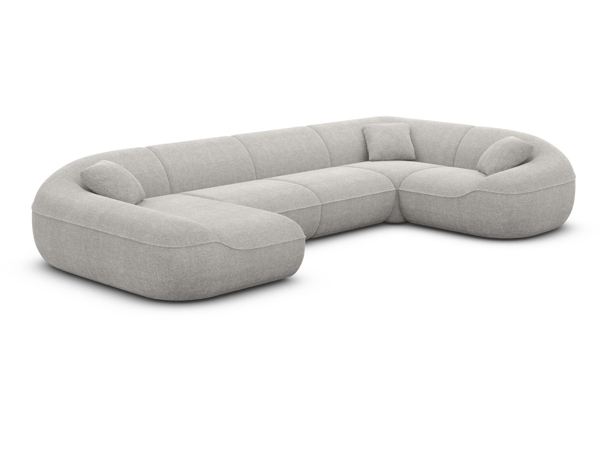 Polster Wohnlandschaft Solmare XL U-Form Anthrazit