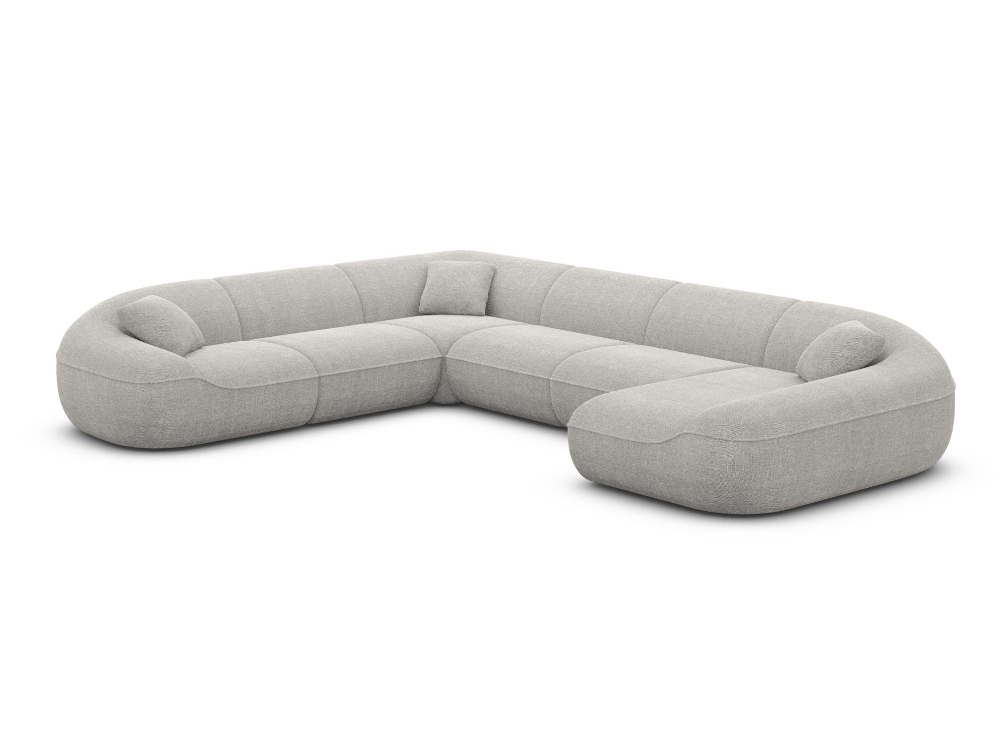 Polster Wohnlandschaft Solmare XXL U-Form Anthrazit