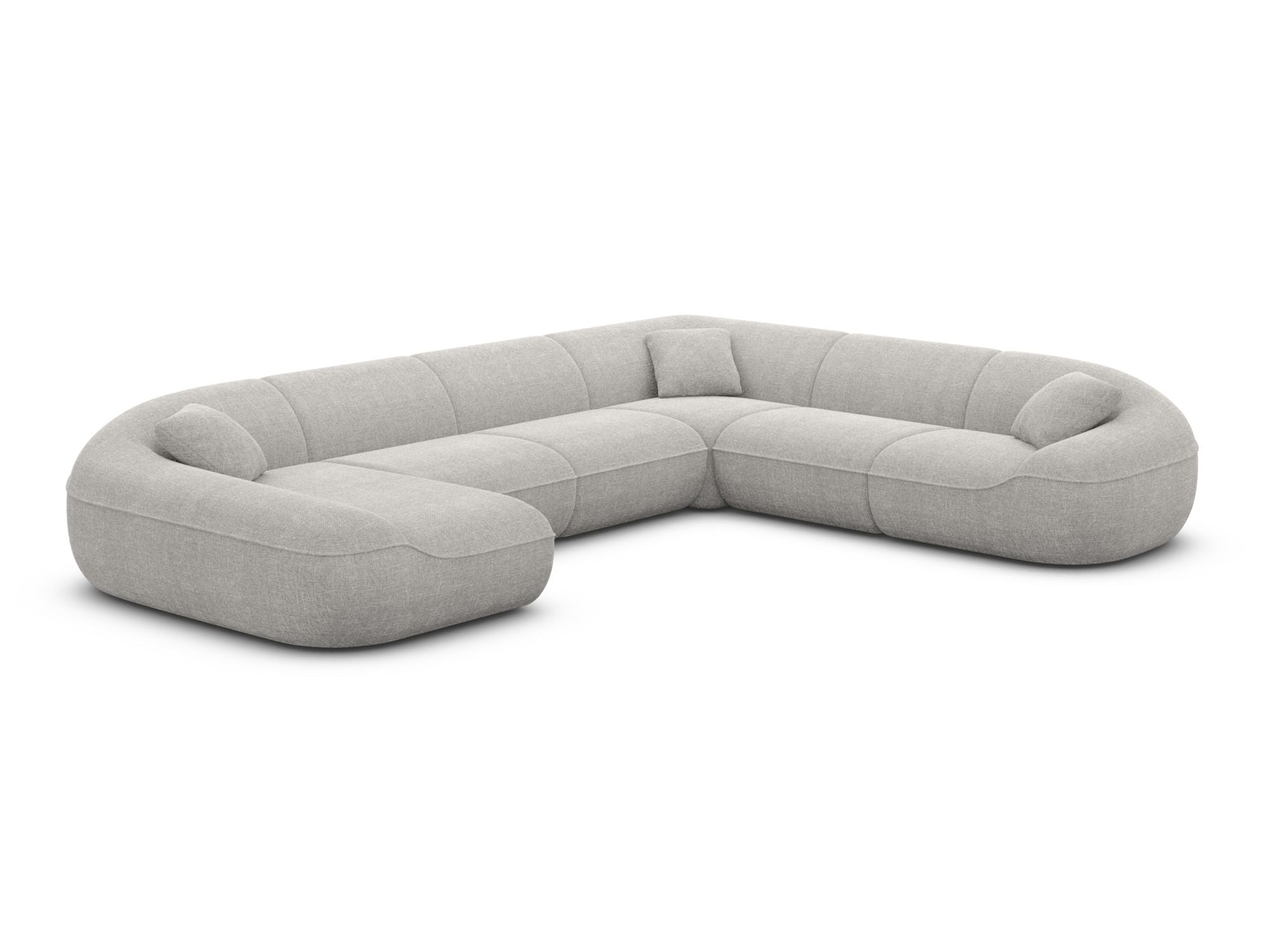 Polster Wohnlandschaft Solmare XXL U-Form Anthrazit