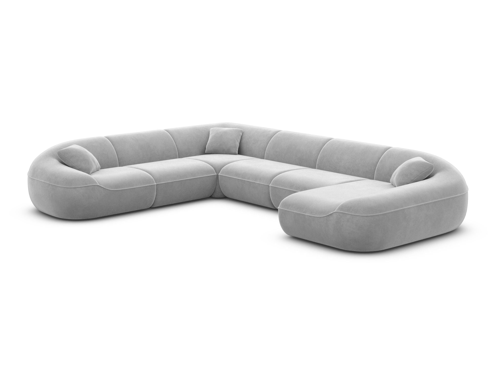Polster Wohnlandschaft Solmare XXL U-Form Anthrazit