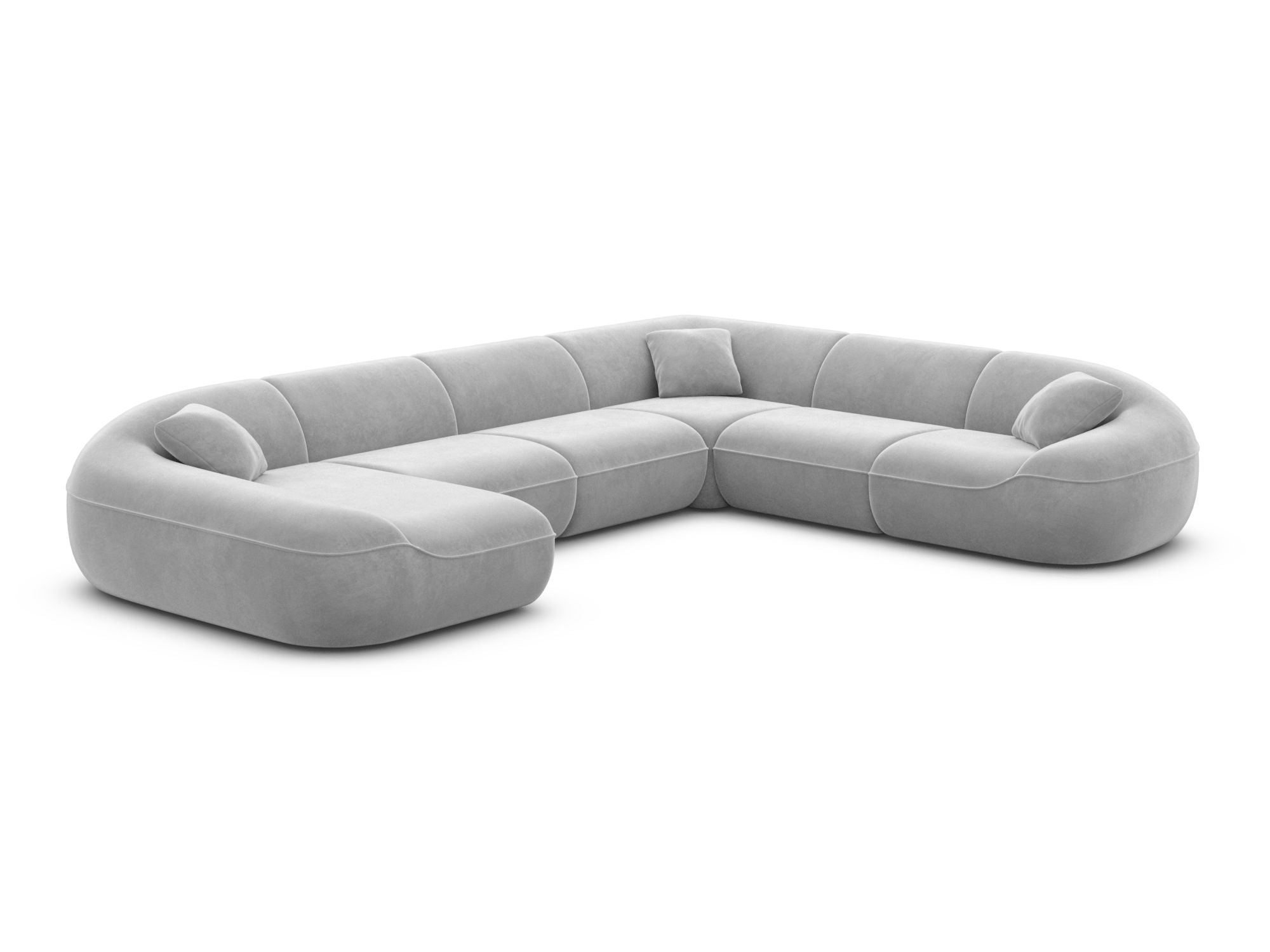 Polster Wohnlandschaft Solmare XXL U-Form Anthrazit